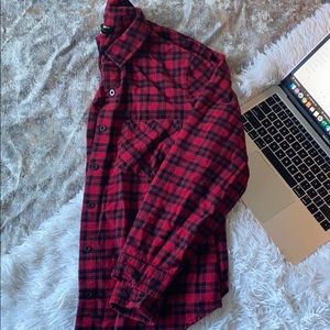 Red Boyfriend Flannel from forever 21 size medium
